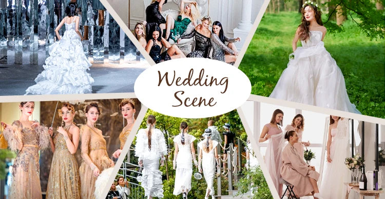 1 Piece Low Moq Modern Draped Princess Button White Wedding Evening Dress with Chapel Train for Women