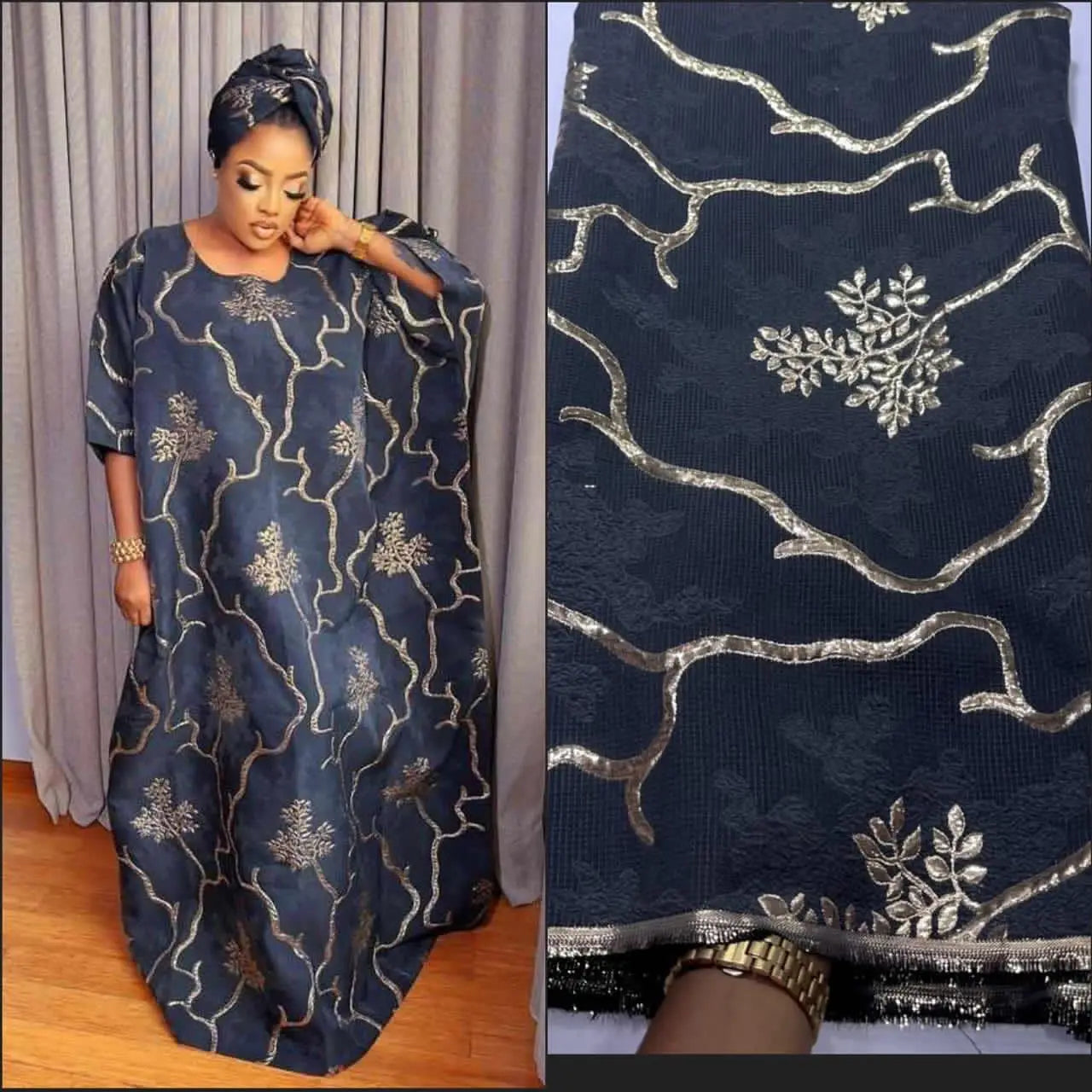 African Tulle Lace Fabric 2023 Satin Nigerian Brocade Gild Jacquard Lace Fabric For Sewing Wedding Party Dress Women Cloth PL194