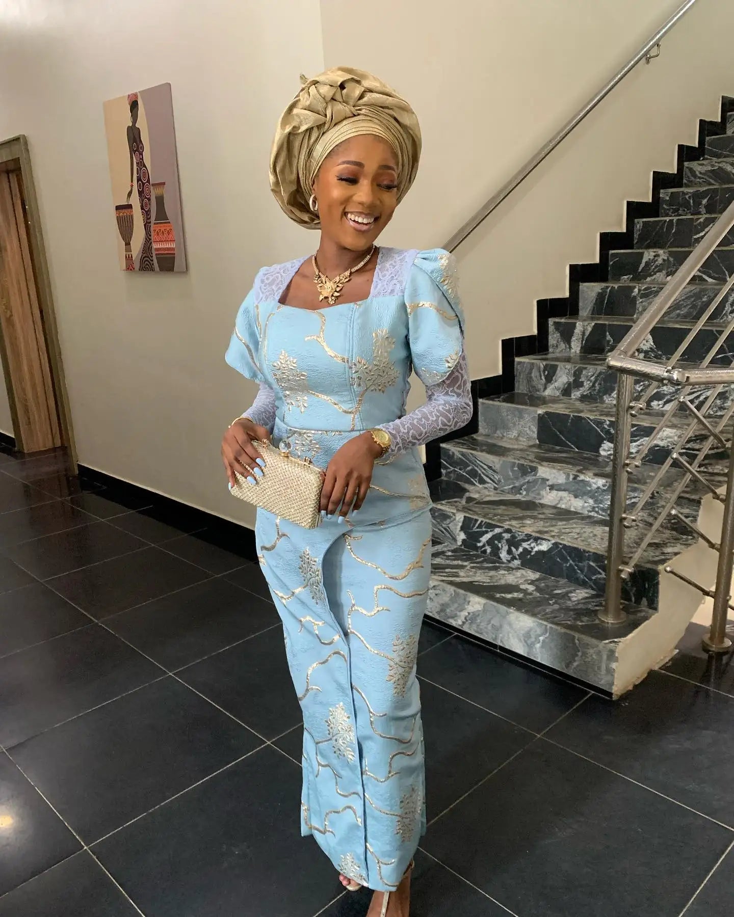 African Tulle Lace Fabric 2023 Satin Nigerian Brocade Gild Jacquard Lace Fabric For Sewing Wedding Party Dress Women Cloth PL194