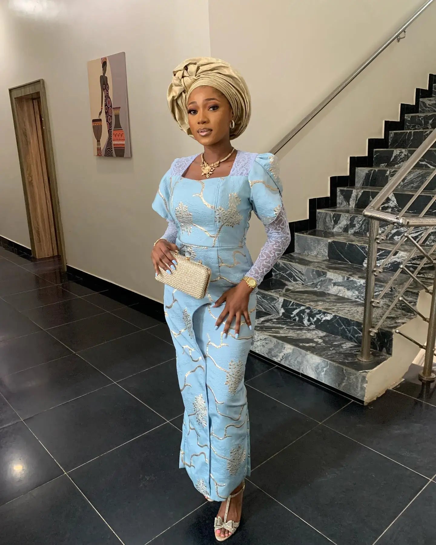 African Tulle Lace Fabric 2023 Satin Nigerian Brocade Gild Jacquard Lace Fabric For Sewing Wedding Party Dress Women Cloth PL194