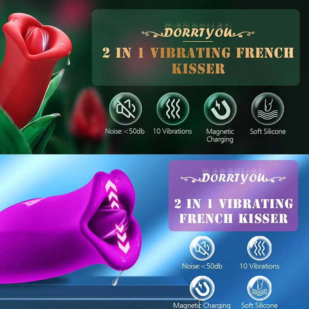 Sex Toys For Women Dildo Vibrator Tongue Licking Sucking Female Powerful Stimulator Adult Masturbation Sex Toys