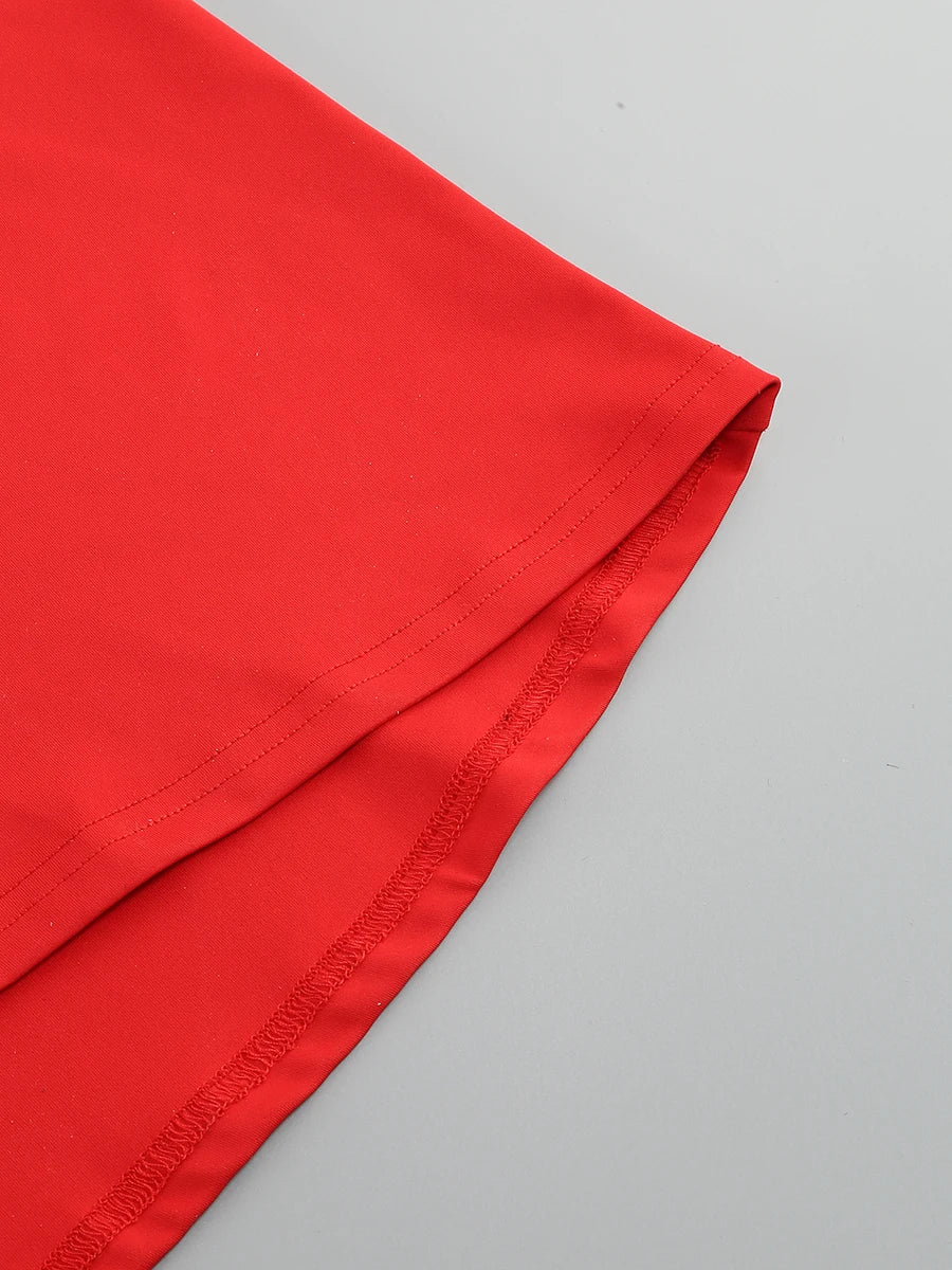 3 Colors New Ins Winter 2024 Women Long Sleeve Red Black Maxi Bodycon Dress Deep V Neck Crystal Evening Party Dress Vestido