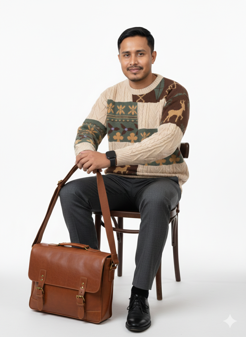 Twist Sweater Men's Autumn and Winter American Style Retro Design Sense Fashion Brand Stitching Color Crewneck Sweater Coat Sweater